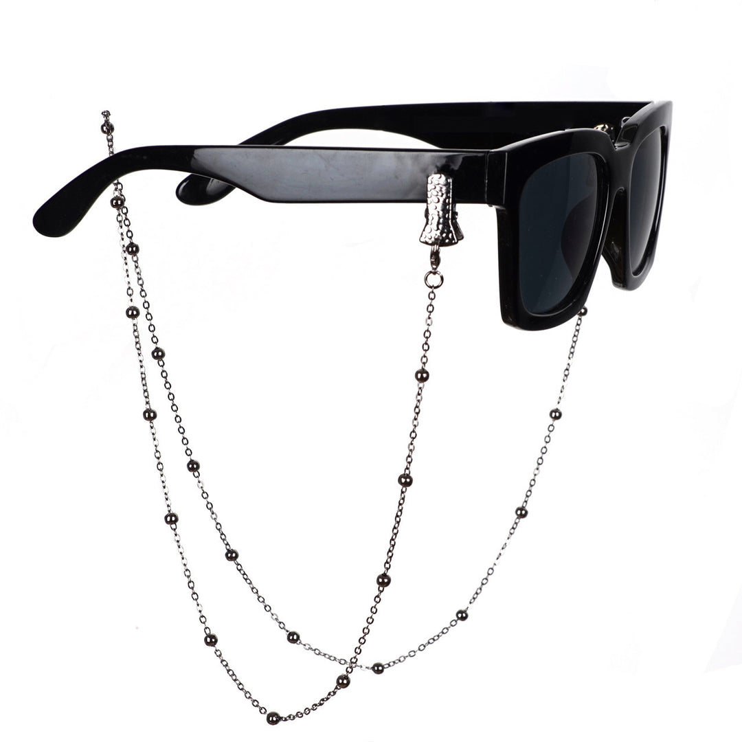 Metallic Crocodile-Clip Eyewear Chain Kalsten