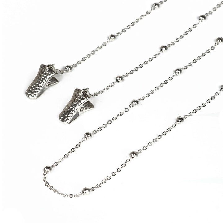 Metallic Crocodile-Clip Eyewear Chain Kalsten