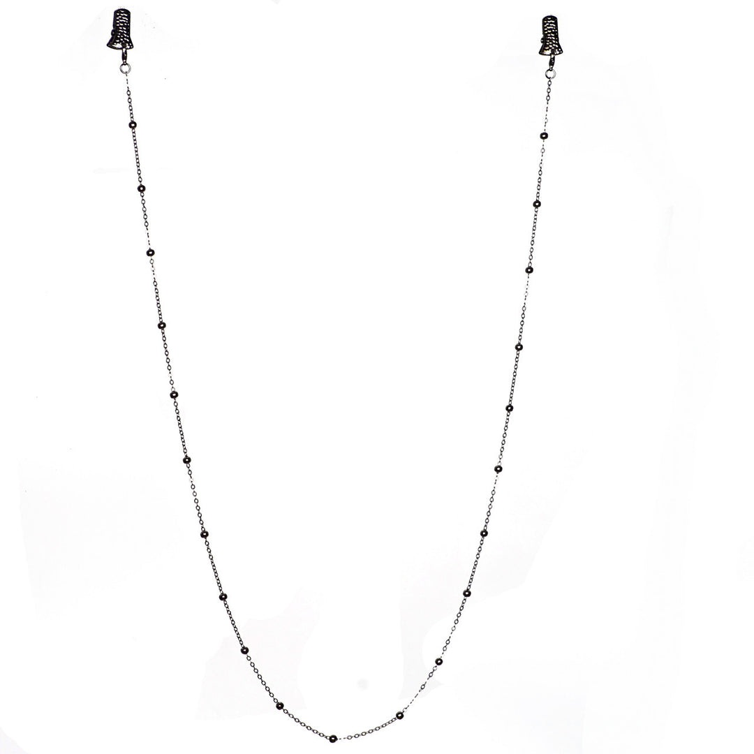 Metallic Crocodile-Clip Eyewear Chain Kalsten
