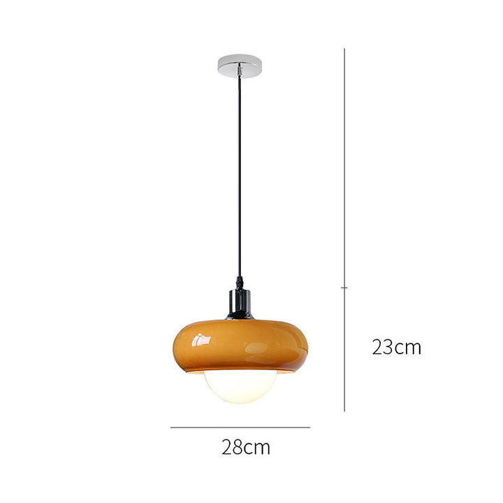 Bauhaus Dome Coffee Glass Pendant Light | Kalsten