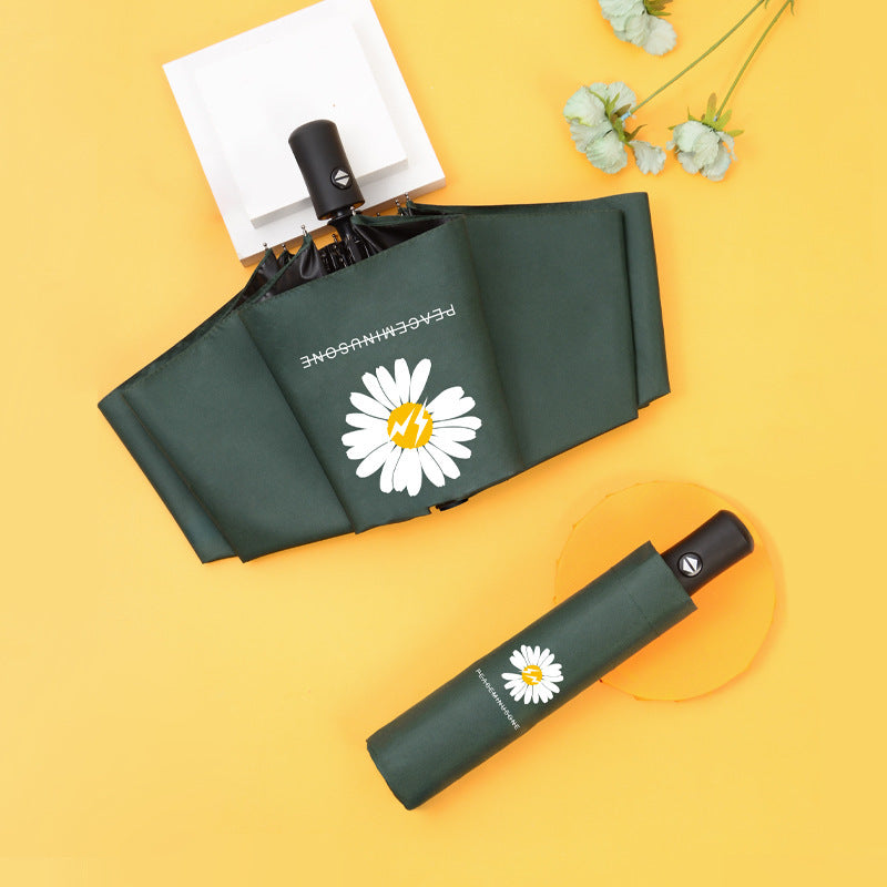 Women's portable UV protection folding umbrella with compact carrying case Kalsten