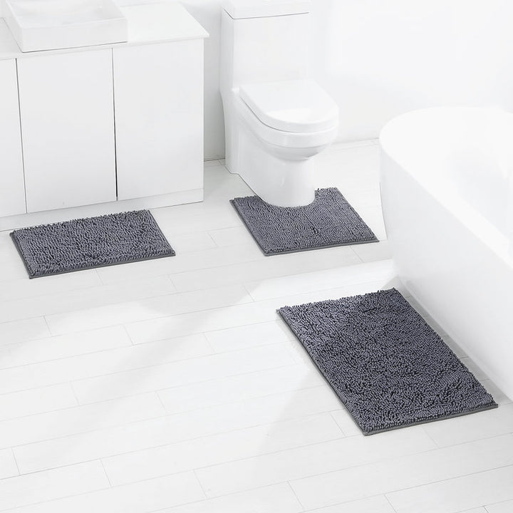 Luxurious Microfiber Bathroom Mat Set Kalsten