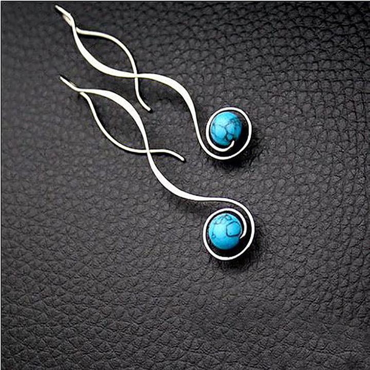Artistic Curved Dangle Earrings Kalsten