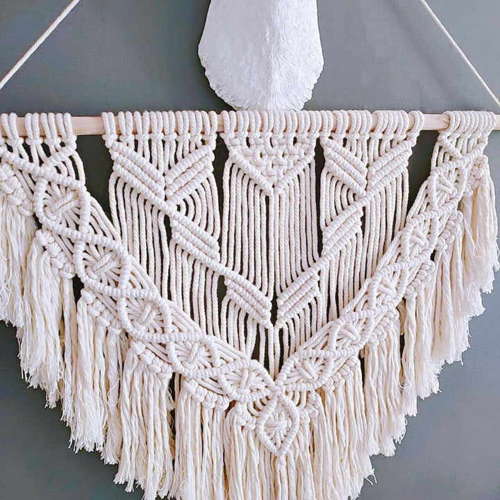 Bohemian Macrame Fringe Wall Hanging Kalsten