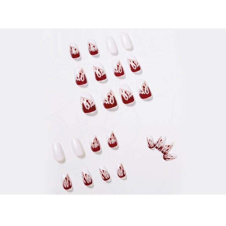 Artistic acrylic nails with elegant flower and glitter accents Kalsten