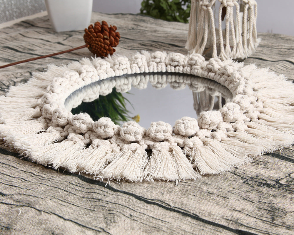 Decorative Macrame Wall Mirror Kalsten