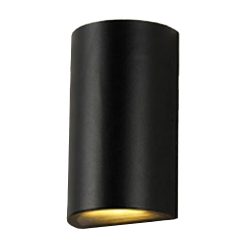 Cube/Triangle/Cylinder Wall Lamp Fixture Nordic Metal Black Up and Down LED Wall Sconce for Outdoor | Kalsten