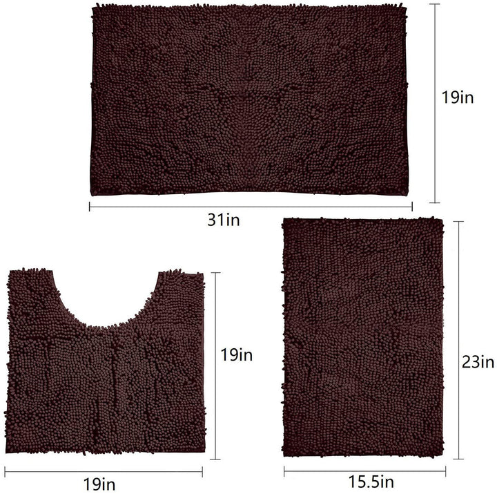 Soft Microfiber Bath Rug Set Kalsten