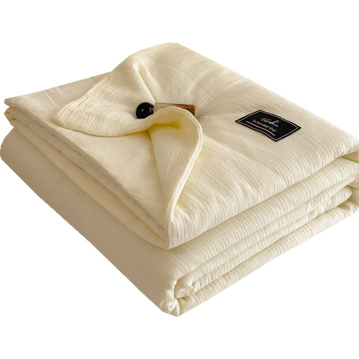 Cotton summer blanket with soy fiber, washable