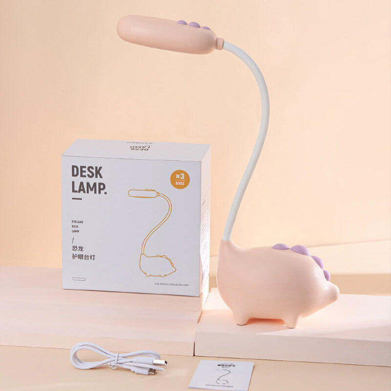 Rechargeable LED Desk Lamp with Cartoon Dinosaur Eye Care | Kalsten