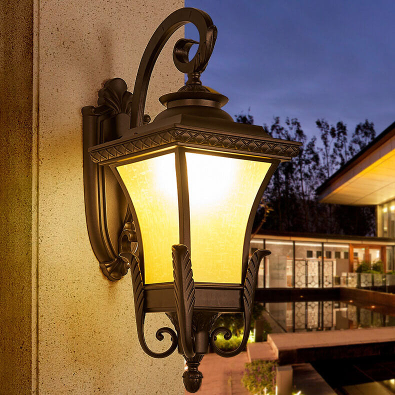 European-style Retro Aluminum Waterproof Outdoor 1-Light Wall Sconce Lamp | Kalsten