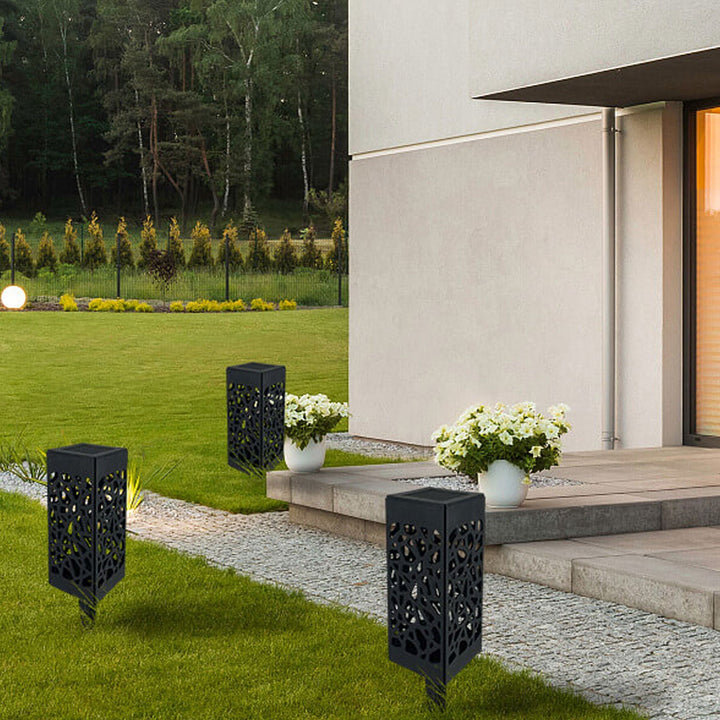 Creative Hollow Square Column LED Outdoor Lawn Ground Insert Landscape Light | Kalsten
