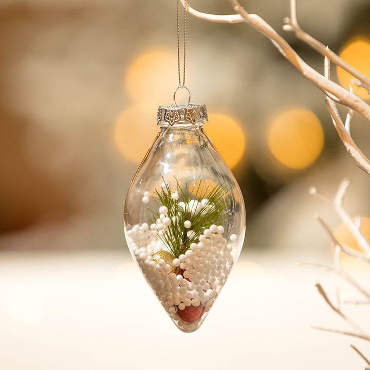 Illuminated wooden house for Christmas decoration