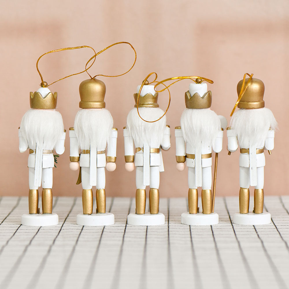 5-piece set nutcracker ornaments, 13 cm, British style