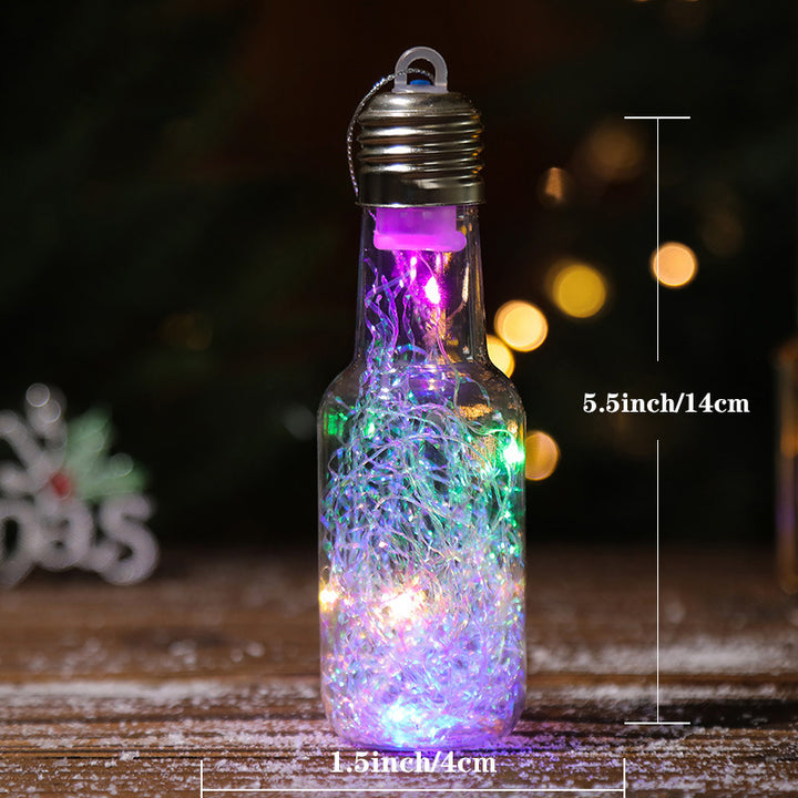 Illuminated wooden house for Christmas decoration