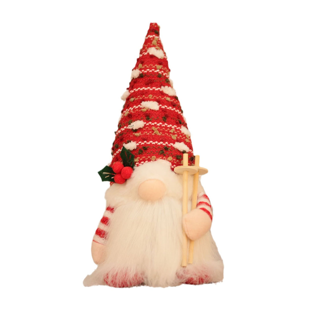 Illuminated elf figure with knitted hat