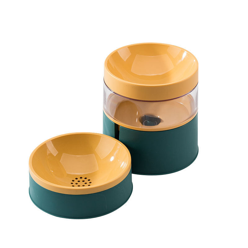 Double bowl for cats, non-slip, food and water