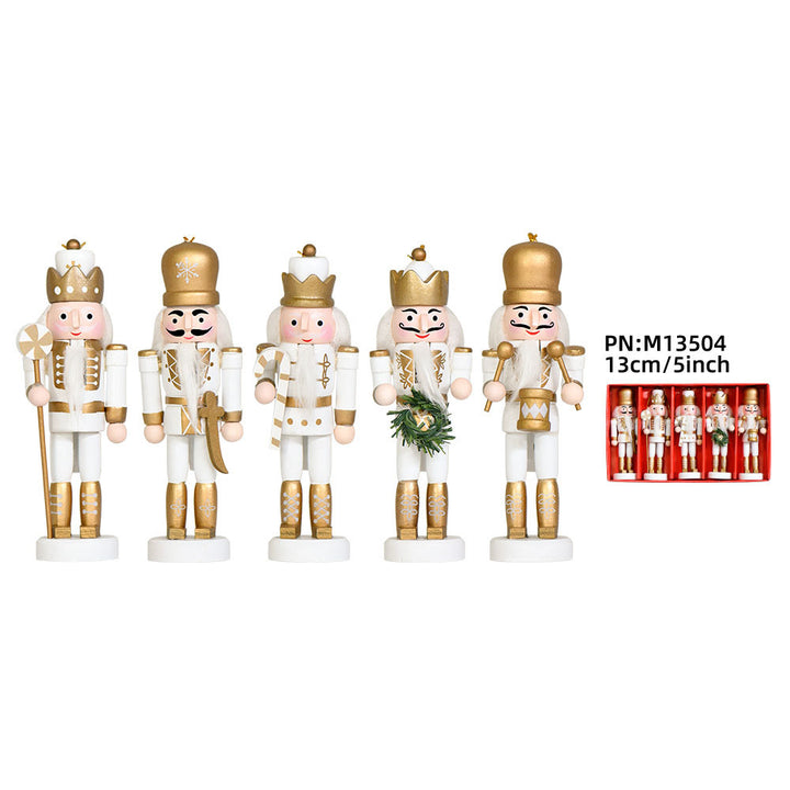 5-piece set nutcracker ornaments, 13 cm, British style