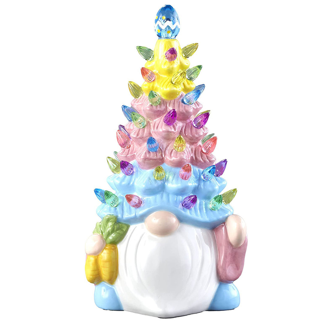 Illuminated gnome figure made of synthetic resin