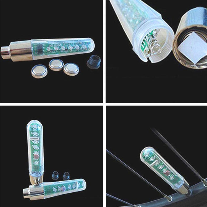 LED Bicycle Tire Light with Text Display