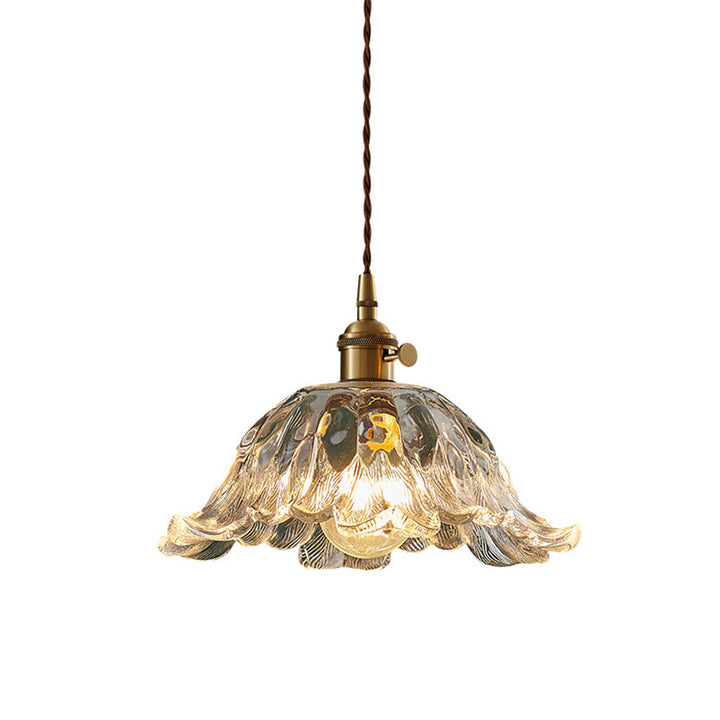 Creative Flower Clear Glass Pendant Light | Kalsten