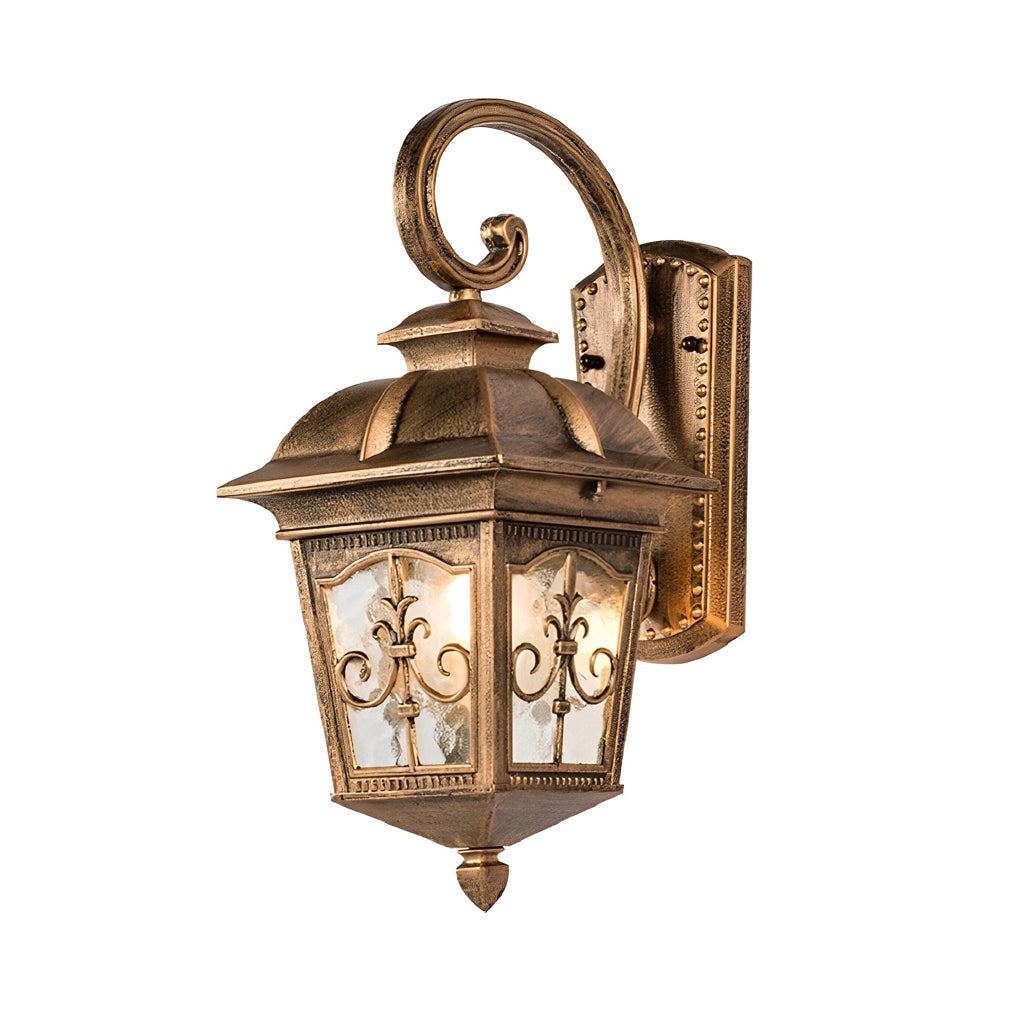 Waterproof Retro Elegant LED Glass European Style Outdoor Wall Lights | Kalsten