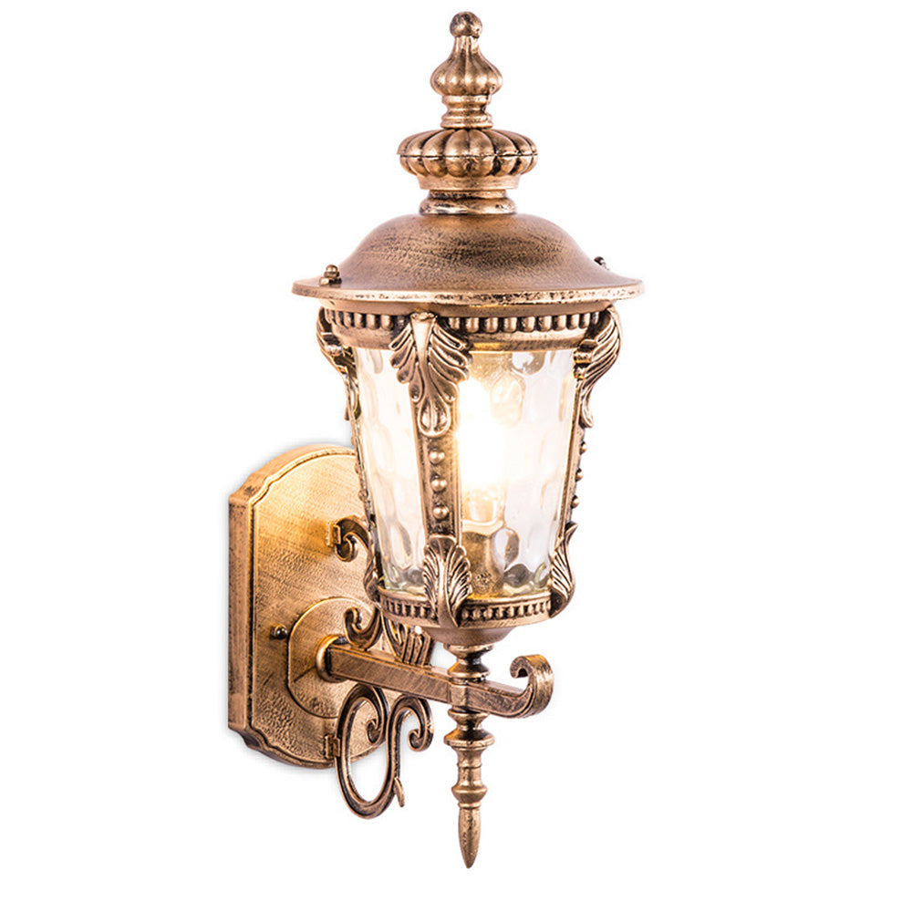 Vintage Glass Outdoor Wall Lantern Kalsten