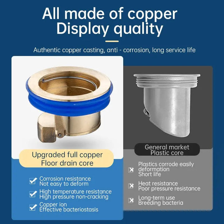 Kalsten | Anti-Odor Drainage Core made of Brass – Reliably Stops Drain & Pipe Odors