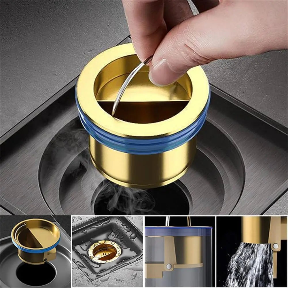 Kalsten | Brass drain core – Odor stopper & hair strainer for floor drains