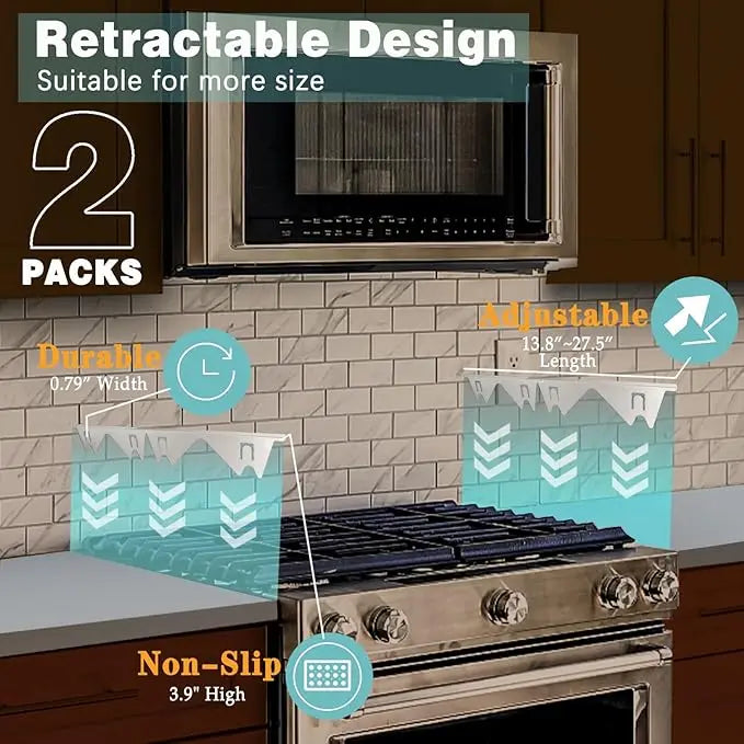 Kalsten | Telescopic cover strips made of stainless steel for stove gaps
