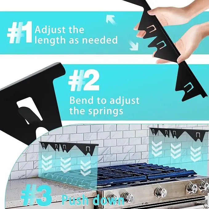 Kalsten | Telescopic cover strips made of stainless steel for stove gaps