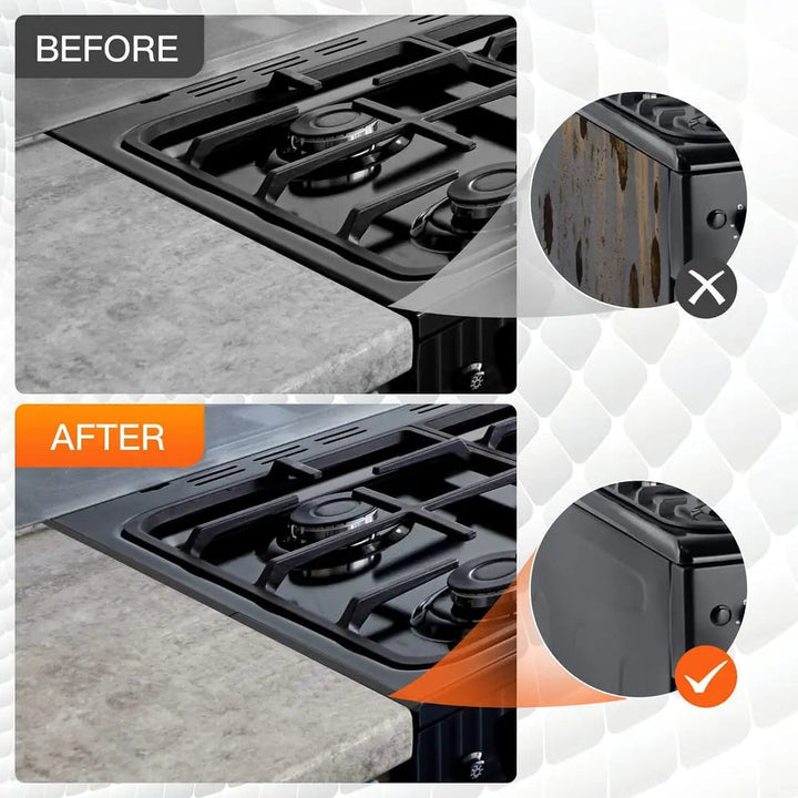 Kalsten | Telescopic cover strips made of stainless steel for stove gaps