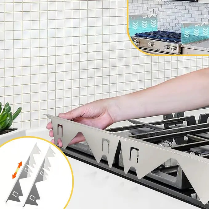 Kalsten | Telescopic cover strips made of stainless steel for stove gaps