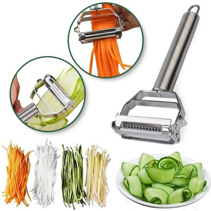 Practical and Safe Vegetable Peeler – High-Quality Stainless Steel Peeler for Vegetables and Fruits, Ergonomic and Easy to Clean, Perfect for the Kitchen | Kalsten