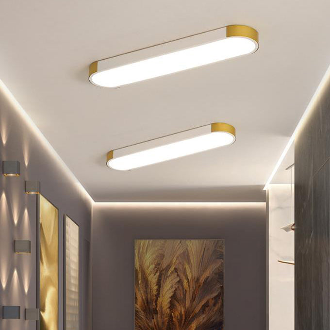 Flush Mount LED Ceiling Light Iron Acrylic 25.6 in Modern Living Room Bedroom Hallway Lighting 3 Color Temperature Adjustable | Kalsten