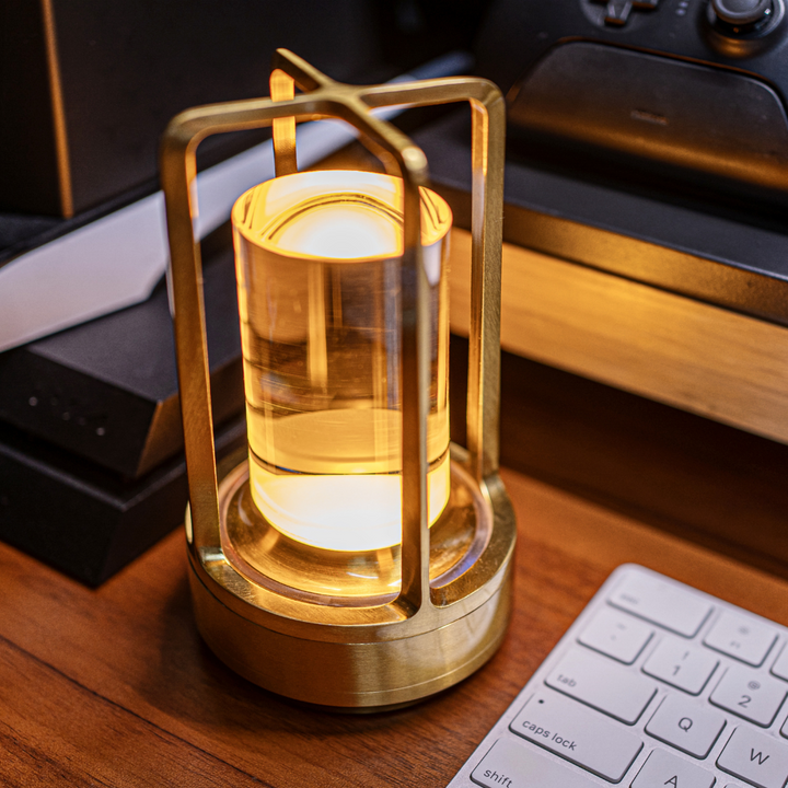 Klara Crystal Table Lamp with Touch Panel and USB Connection | Kalsten