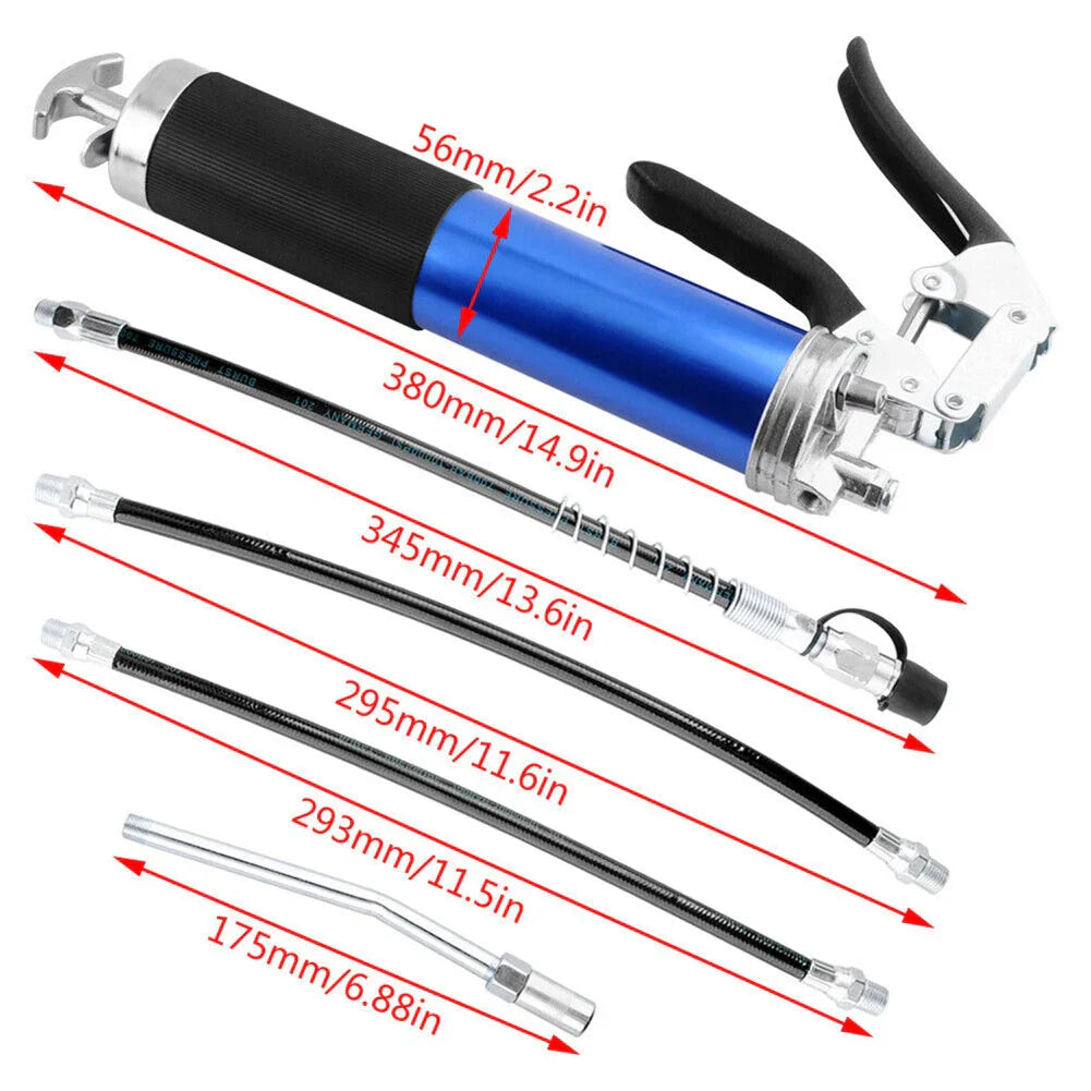 High-Pressure Grease Coupler - Heavy-Duty Fittings Adapter for Grease Guns, Fast Lock and Release Nozzles (Universal Fit) Kalsten