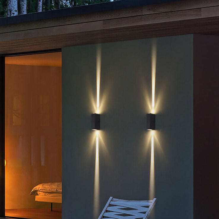 Modern Minimalist Outdoor Waterproof Beam Spotlight LED Outdoor Decorative Wall Sconce Lamp | Kalsten