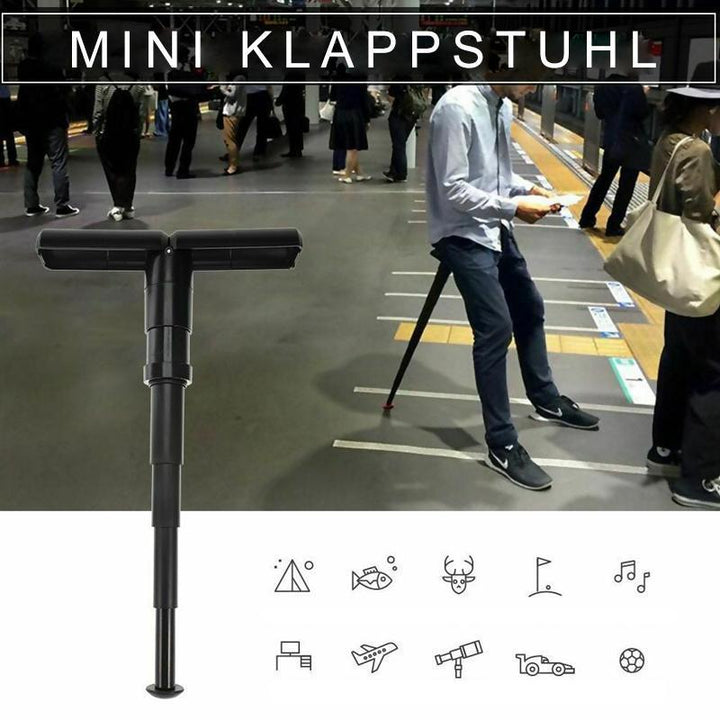 Kalsten | Foldable walking stick with integrated seat for comfort on the go