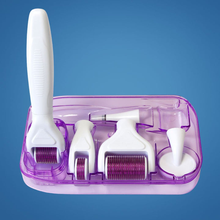 DermaGlow Microneedling Derma Roller Kit – Anti-Ageing – Titanium Needles – Home Skincare for Women Kalsten