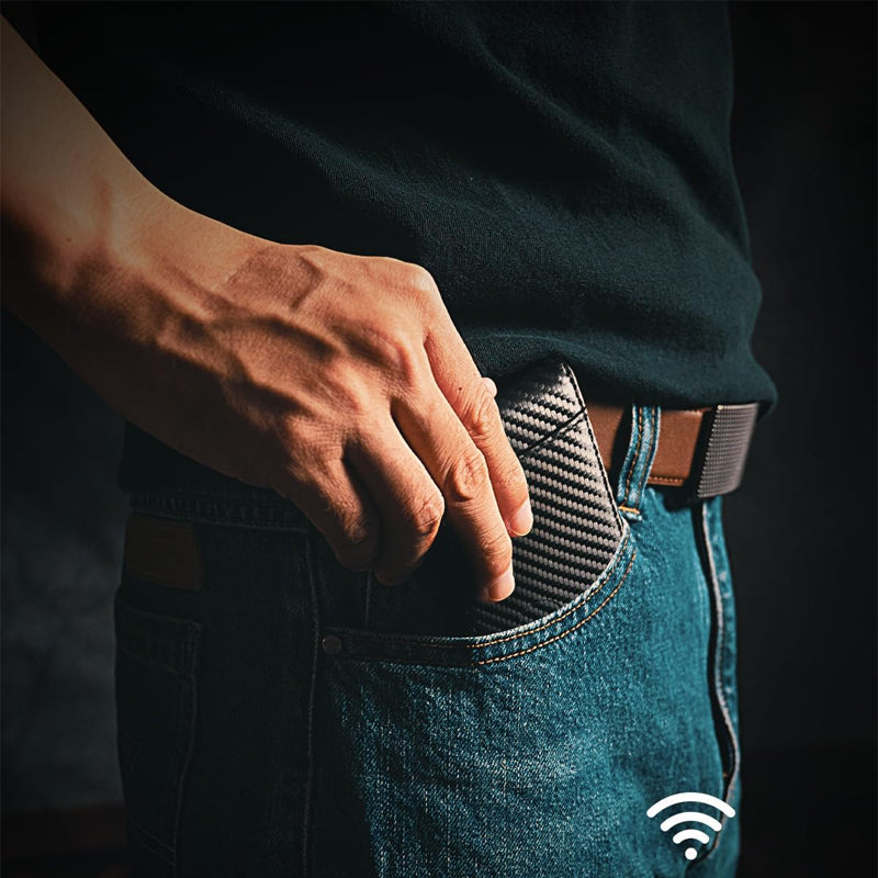 Kalsten | Theft-proof magnetic card holder made of genuine leather