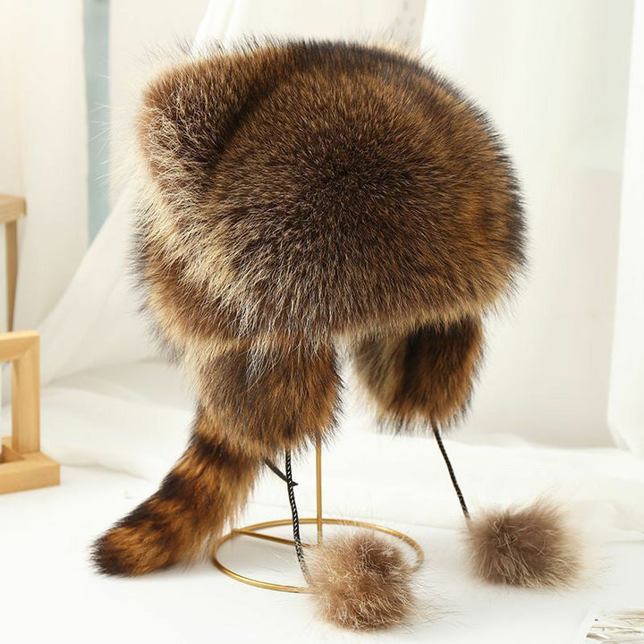 Kalsten | Cute Faux fur Raccoon Tail Parent-Child Plush Hat