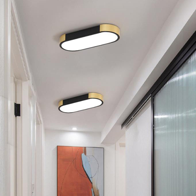 Flush Mount LED Ceiling Light Iron Acrylic 25.6 in Modern Living Room Bedroom Hallway Lighting 3 Color Temperature Adjustable | Kalsten