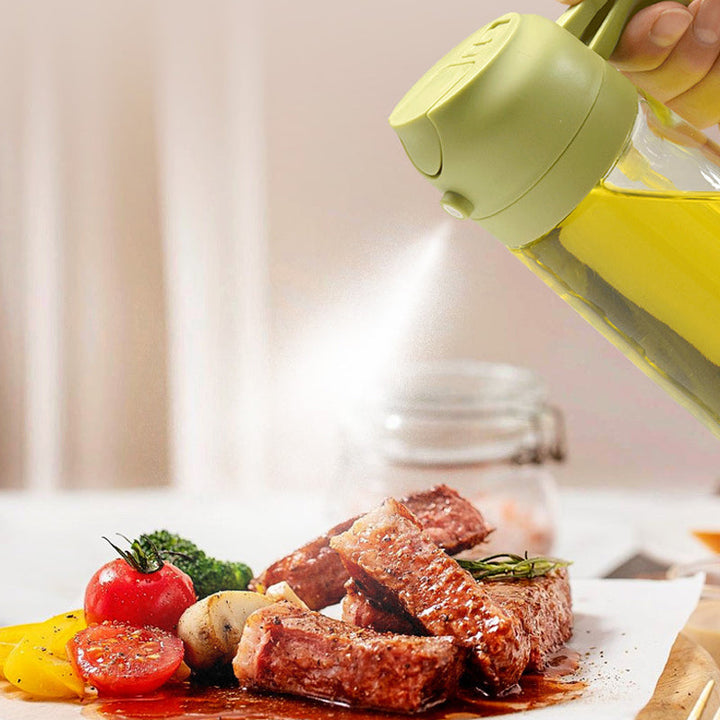 2-in-1 glass oil sprayer and dispenser | Kalsten