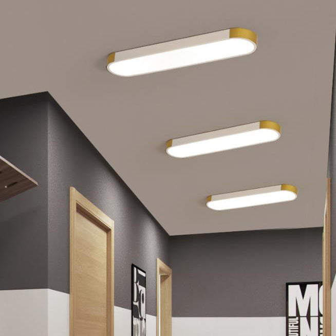 Flush Mount LED Ceiling Light Iron Acrylic 25.6 in Modern Living Room Bedroom Hallway Lighting 3 Color Temperature Adjustable | Kalsten