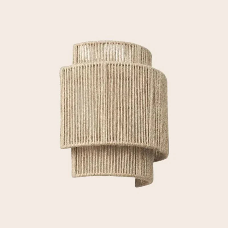 Woven Rattan Wall Lamp – Modern Design