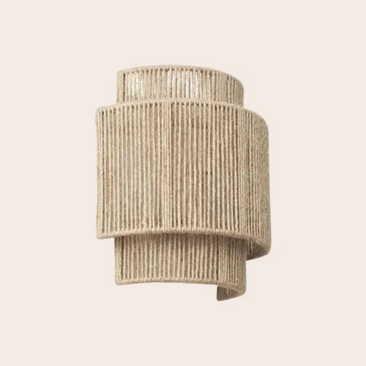 Woven Rattan Wall Lamp – Modern Design