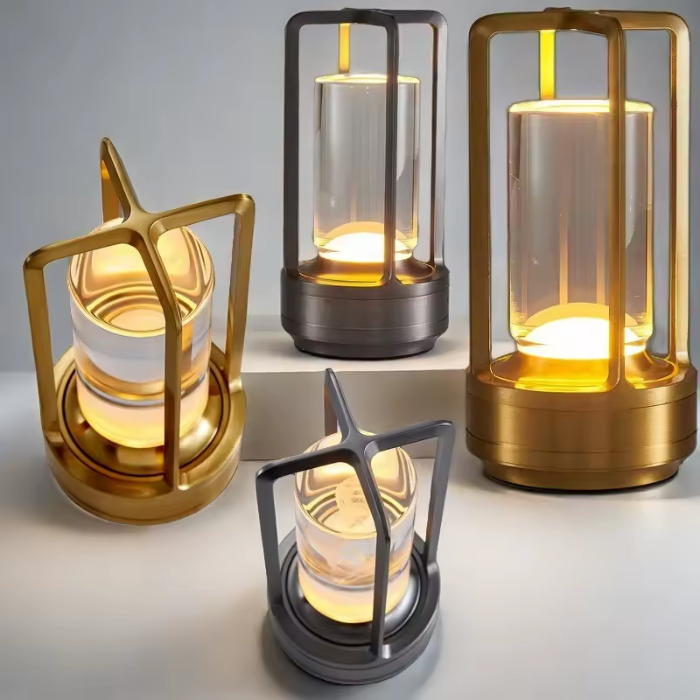Warm LED Cordless Table Lamp – Battery Operated Nordic Design - LED with Touch Control, Suitable for Bedroom, Home, Outdoor - Ideal Night Light | Kalsten