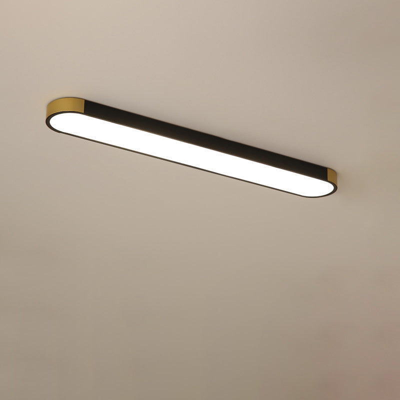 Flush Mount LED Ceiling Light Iron Acrylic 25.6 in Modern Living Room Bedroom Hallway Lighting 3 Color Temperature Adjustable | Kalsten