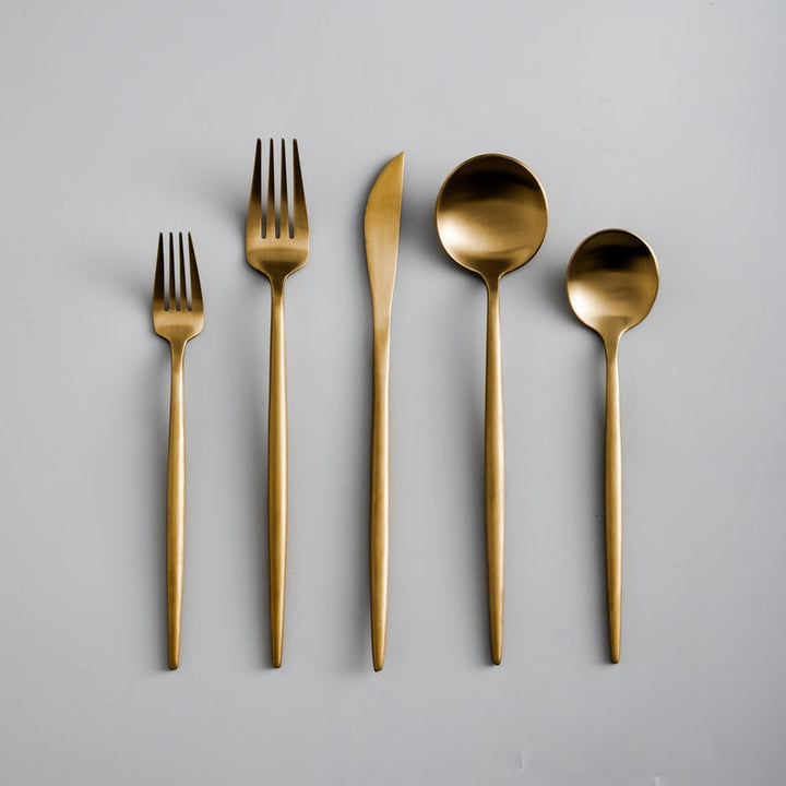 Modern Luxe Cutlery Set of Stainless Steel in Stylish Colors Kalsten
